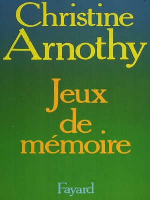 cover image of Jeux de mémoire